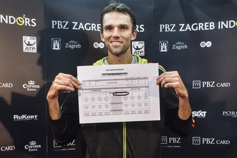 Karlovic tied record in aces Zagreb Indoors
