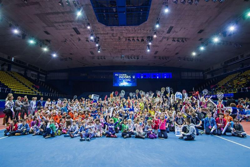Tenisači uživali s klincima Zagreb Indoors
